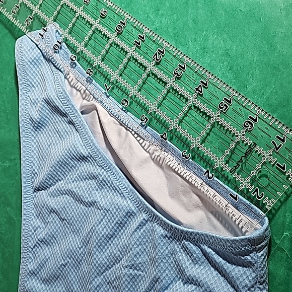 Shade & Shore Light blue textured Bikini BOTTOMs ONLY Size L VGUC - Picture 9 of 13